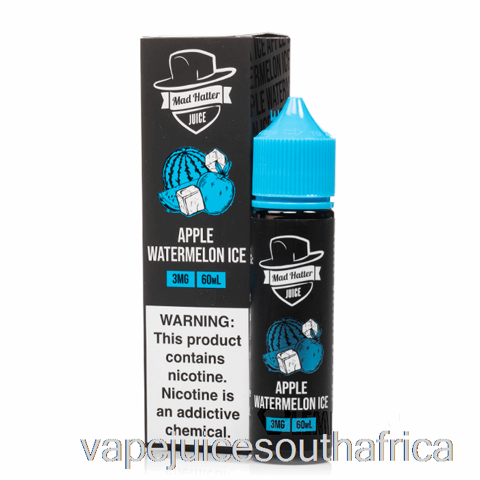 Vape Juice South Africa Apple Watermelon Ice - Mad Hatter - 60Ml 6Mg